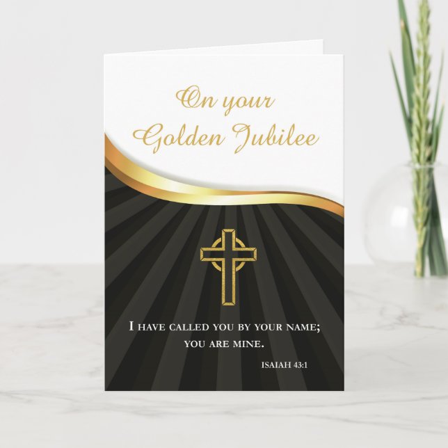 Golden Jubilee of Religious Life, 50 Year Annivers Card (Front)