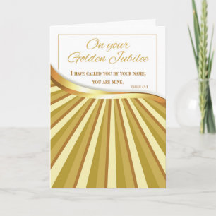 Golden Jubilee of Religious Life, 50 Year Annivers Card