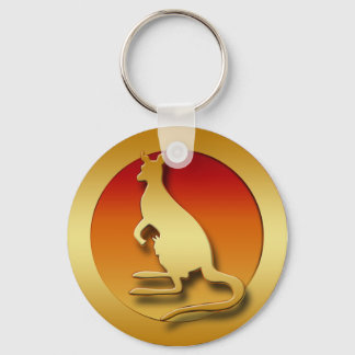 GOLDEN KANGAROO KEY RING