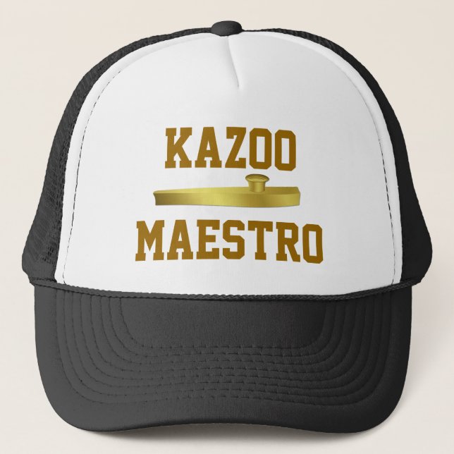 Golden Kazoo Musical Instrument Musicians Hat (Front)