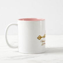 Golden Key & Butterfly Inspiration Mug