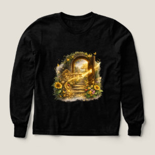 Golden Key to Abundance Garden T-Shirt   Inspirati