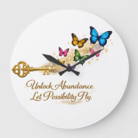 Golden Key Wall Clock – Unlock New Possibilities