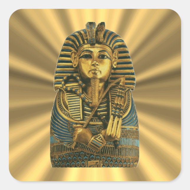 Golden King Tut #2 Square Sticker (Front)