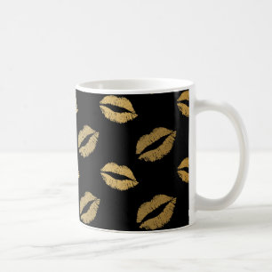 Golden kisses coffee mug