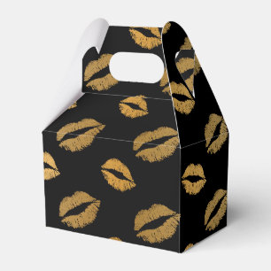 Golden kisses favour box