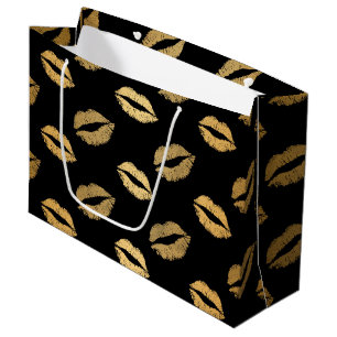 Golden kisses large gift bag