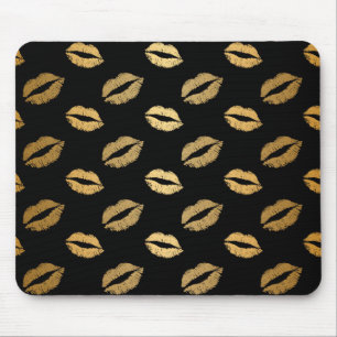 Golden kisses mouse pad