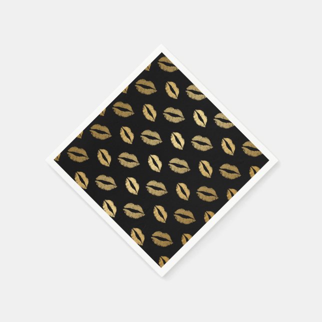 Golden kisses napkin (Corner)