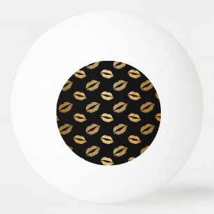 Golden kisses ping pong ball