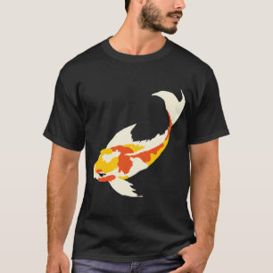 Golden Koi Fish Illustration – Bold Japanese Pon T-Shirt