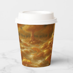 Golden Koi Paper Cups