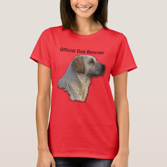 Golden Lab Retriever Dog-lover Pet Rescue Design T-Shirt (Front)
