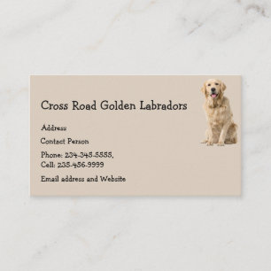 Golden Labrador Dog Pet Animal Business Card Magn