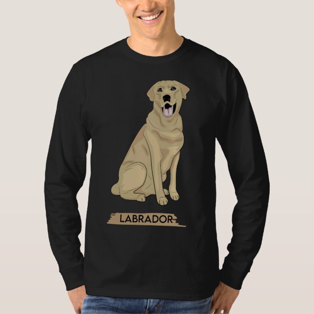 Golden Labrador Retriever Dog Mask T-Shirt (Front)