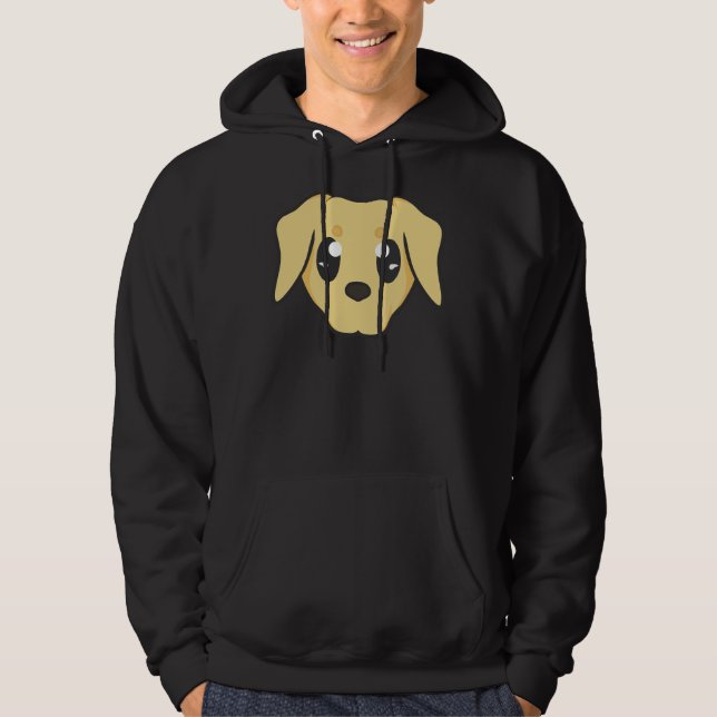 Golden Labrador Retriever Head Hoodie (Front)