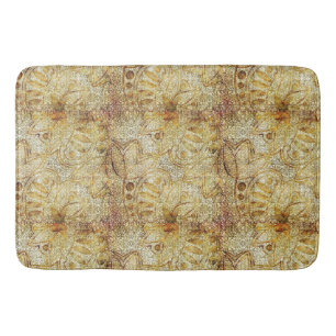 Golden Lace Bath Mat