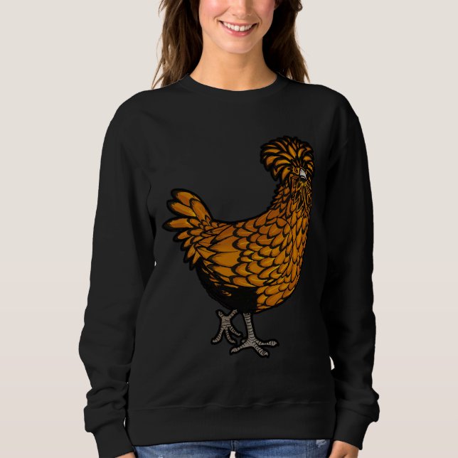 Golden Laced Polish Chicken   Sweatshirt (Front)