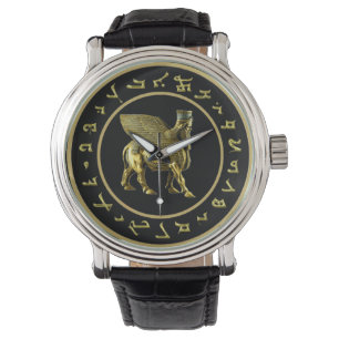 Golden Lamassu & Alphabet  Watch