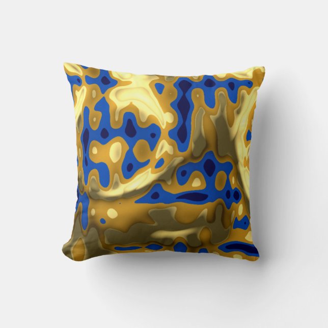 Golden Lapislazuli colours  Cushion (Front)