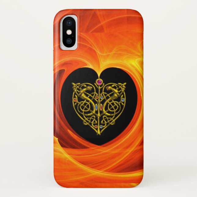 GOLDEN LEAF,  black orange yellow Case-Mate iPhone Case (Back)