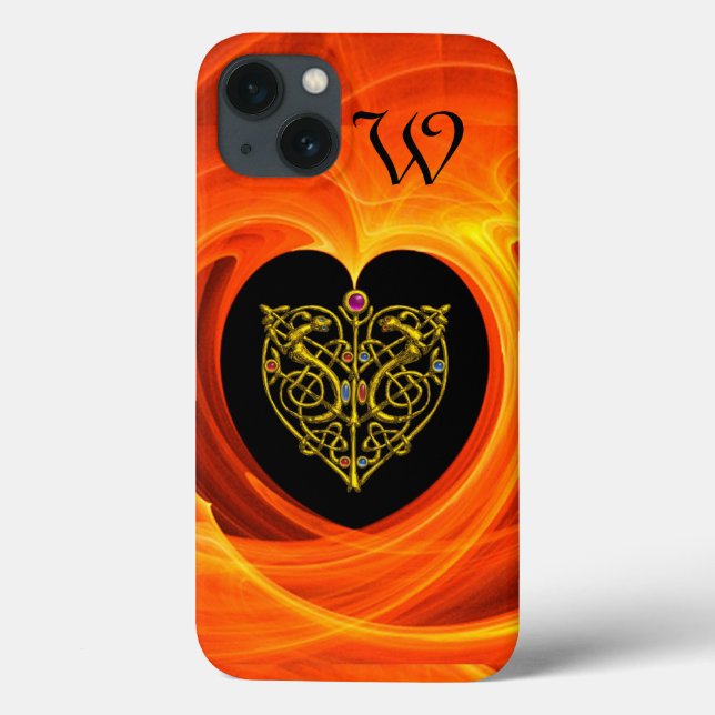 GOLDEN LEAF,  black orange yellow Case-Mate iPhone Case (Back)