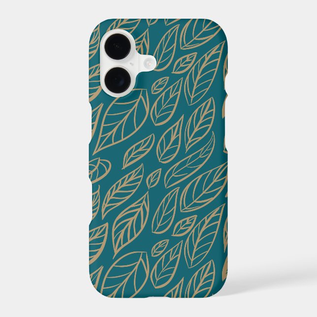 Golden Leaf Breeze – Modern Botanical  (Back)