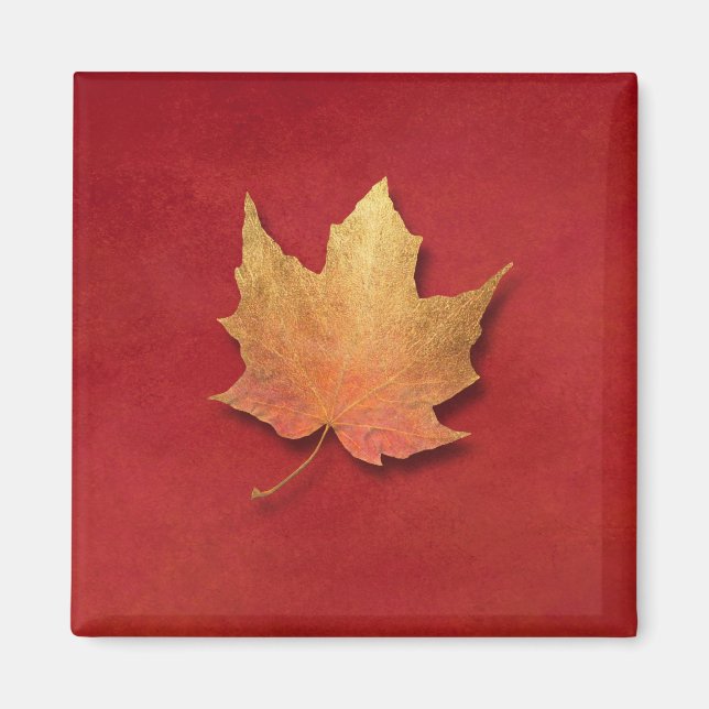 Golden Leaf Magnet (Front)