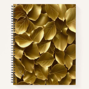 Golden Leaf Notebook