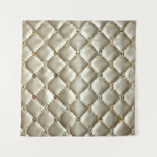 Golden Leather: Luxurious Background Texture Tapestry