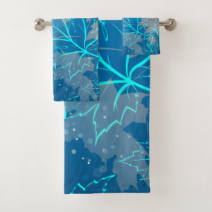 Golden Leaves 2 Bath Towel Set