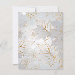 Golden Leaves 3 Card