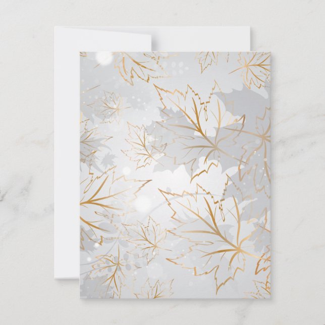 Golden Leaves 3 Card (Front)