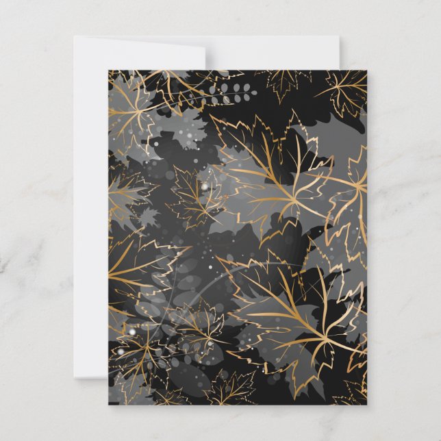 Golden Leaves 5 Card (Front)