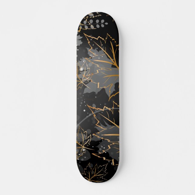 Golden Leaves 5 Skateboard (Front)