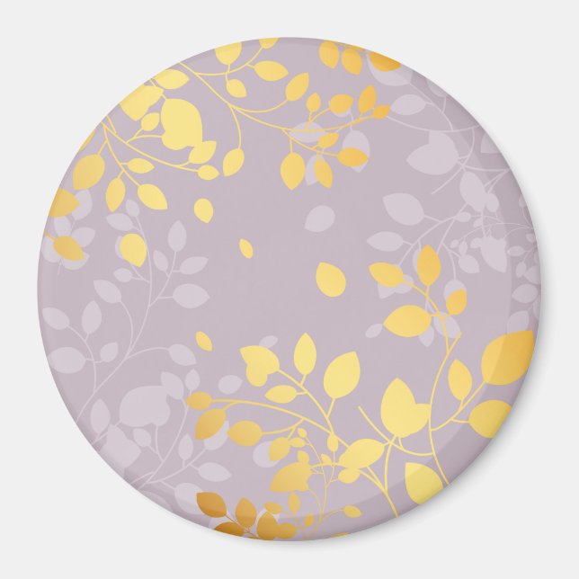 Golden Leaves 9 Magnet (Front)