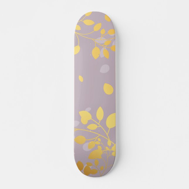 Golden Leaves 9 Skateboard (Front)