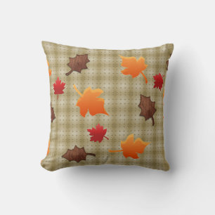 golden leaves fall cushion