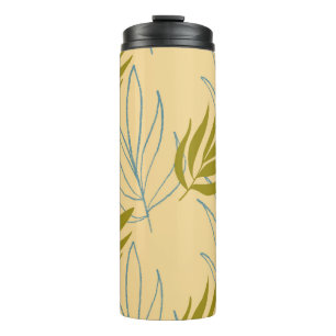 Golden Leaves of Autumn Nature Thermal Tumbler