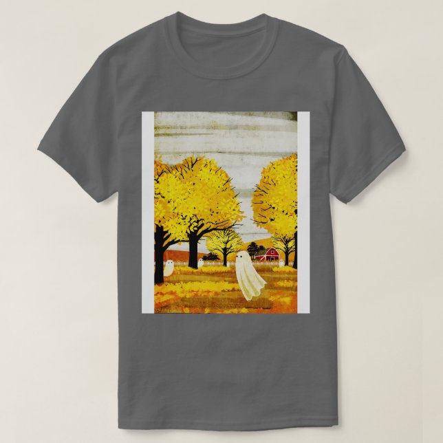 Golden Leaves T-Shirt (Design Front)