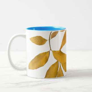 Golden leaves Two-Tone coffee mug