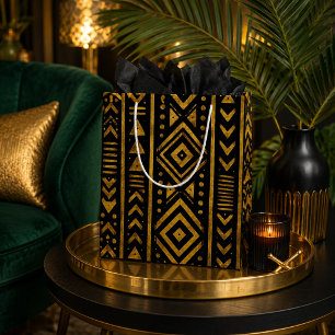 Golden Legacy African Pattern  Large Gift Bag