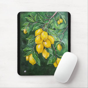 Golden Lemons on a Winter's Day by Alfred Fox Mouse Pad