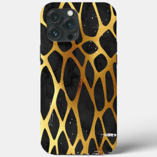Golden Leopard Print iPhone 13 Pro Max Case