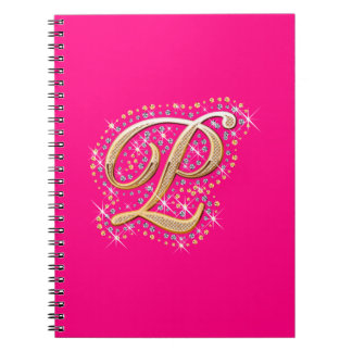 Golden Letter P - Notebook