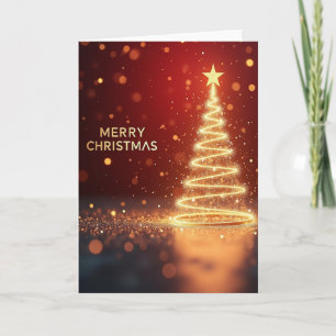 Golden Light Christmas Card