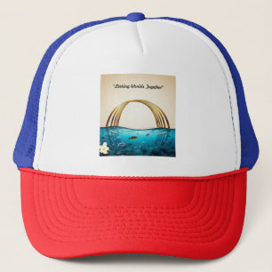 "Golden Light Descends" Trucker Hat