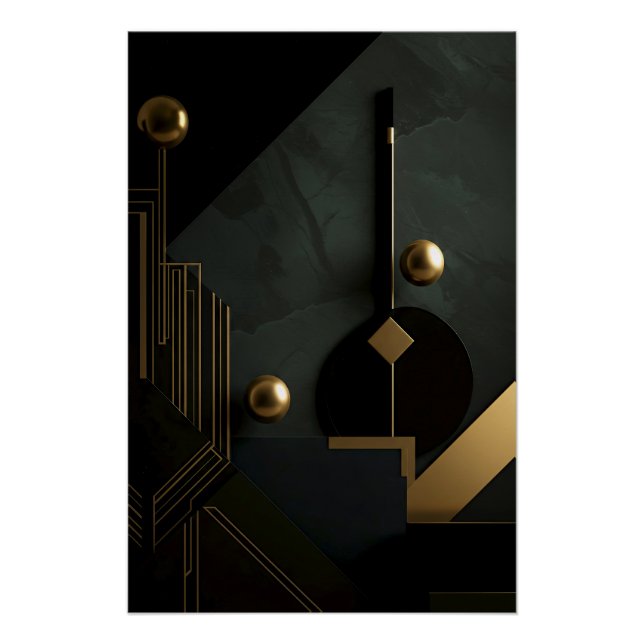 Golden-Light Minimalist Haven Poster (Front)
