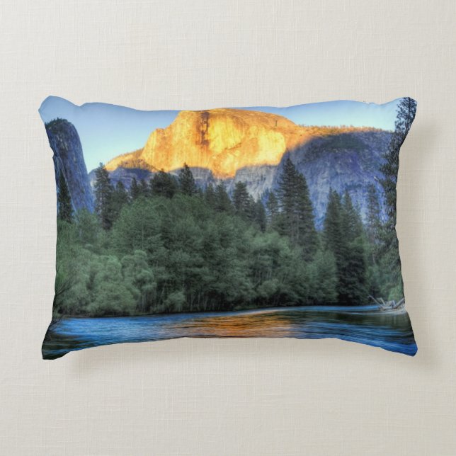 Golden Light on Half Dome Decorative Cushion (Front)