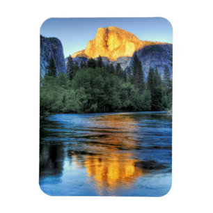 Golden Light on Half Dome Magnet